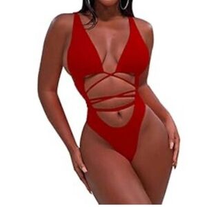 Sovoyontee 2024 Women's Sexy Cheeky One Piece Swimsuits High Cut